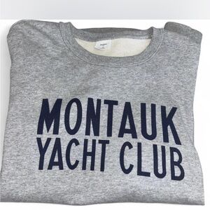 Gray Montauk Yacht Club Crewneck Sweater